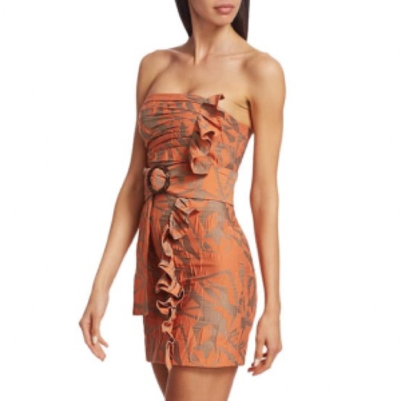 NWT Alexis Nokoma Strapless Cotton Mini Dress XS - Picture 3 of 16